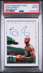 2020 Panini Impeccable Indelible Ink Kevin Garnett #IIKGA /25 PSA 8