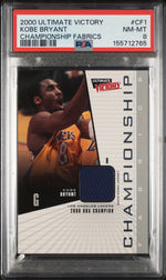 2000 Ultimate Victory Championship Fabrics Championship Fabrics Kobe Bryant #CF1 PSA 8