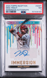 2024 Topps Inception Immersion Autographs Mike Trout #IAMT /27 PSA 7