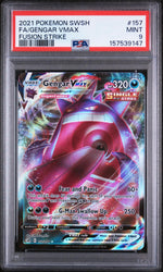 2021 Pokemon Sword and Shield Fusion Strike Gengar Vmax #157 PSA 9
