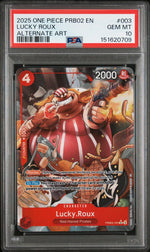 2025 Piece Card Game One Piece Card the Best Premium Booster Vol. 2 Lucky Roux #PRB02003 PSA 10