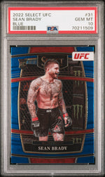 2022 Select UFC Blue Sean Brady #31 PSA 10