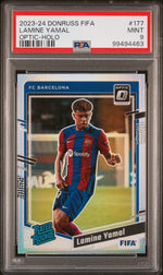2023 Donruss Fifa Rated Rookie Optic Holo Lamine Yamal #177 PSA 9
