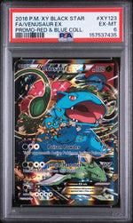 2016 Pokemon XY Black Star Promo Red and Blue Collection Venusaur Ex #XY123 PSA 6
