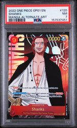 2022 One Piece Romance Dawn Manga Alternate Art Shanks #OP01-120 PSA 7
