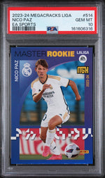 2023 Panini Megacracks Laliga Ea Sports Master Rookie Nico Paz #514 PSA 10