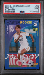 2023 Panini Megacracks Laliga Ea Sports Master Rookie Nico Paz #514 PSA 9