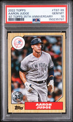 2022 Topps Topps '87 Topps Aaron Judge #T87-99 PSA 10
