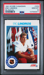 1991 Score Canadian Bilingual Eric Lindros #329 PSA 10