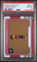2025 Topps UEFA Club Competitions 8-Bit Shots Lamine Yamal #8B17 PSA 10