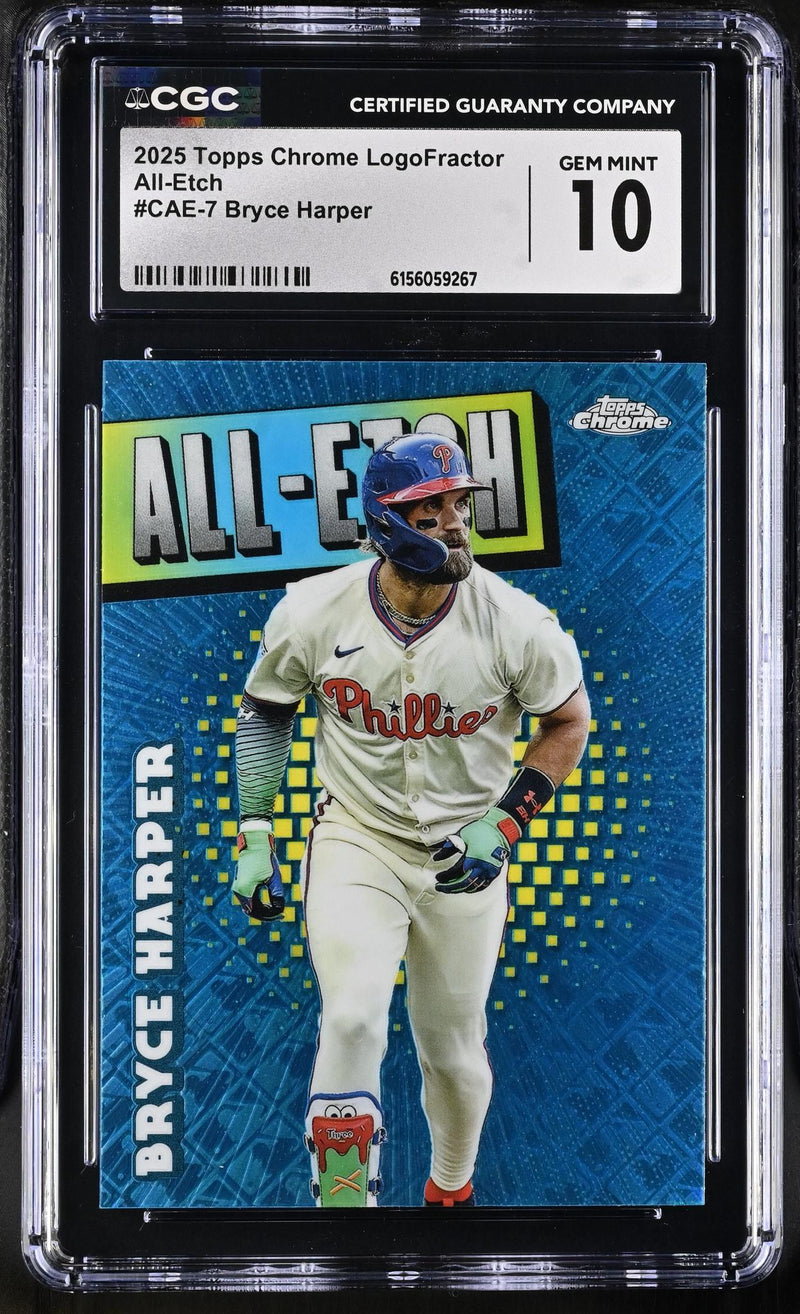 2025 Topps Chrome #CAE-7 Bryce Harper All-Etch CGC 10