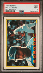 1989 Topps Big Bo Jackson #238 PSA 9