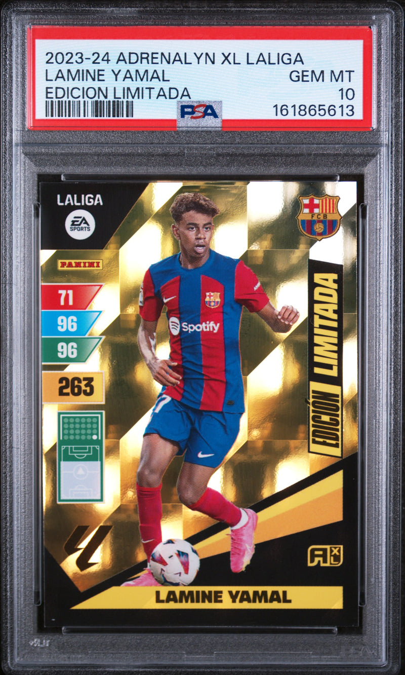 2023 Panini Adrenalyn Xl La Liga Edicion Limitada Lamine Yamal PSA 10