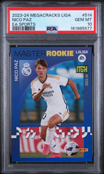 2023 Panini Megacracks Laliga Ea Sports Master Rookie Nico Paz #514 PSA 10