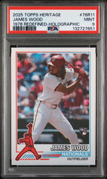 2025 Heritage '76 Redefined Holographic James Wood #76R11 PSA 9