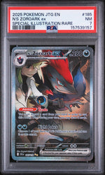 2025 Pokemon Scarlet and Violet Journey Together Special Illustration Rare N's Zoroark Ex #185 PSA 7