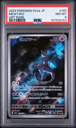 2023 Pokemon Scarlet and Violet Strength Expansion Pack 151 Japanese Art Rare Mewtwo #183 PSA 8