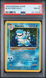 1999 Pokemon Game Holo Blastoise #2 PSA 8