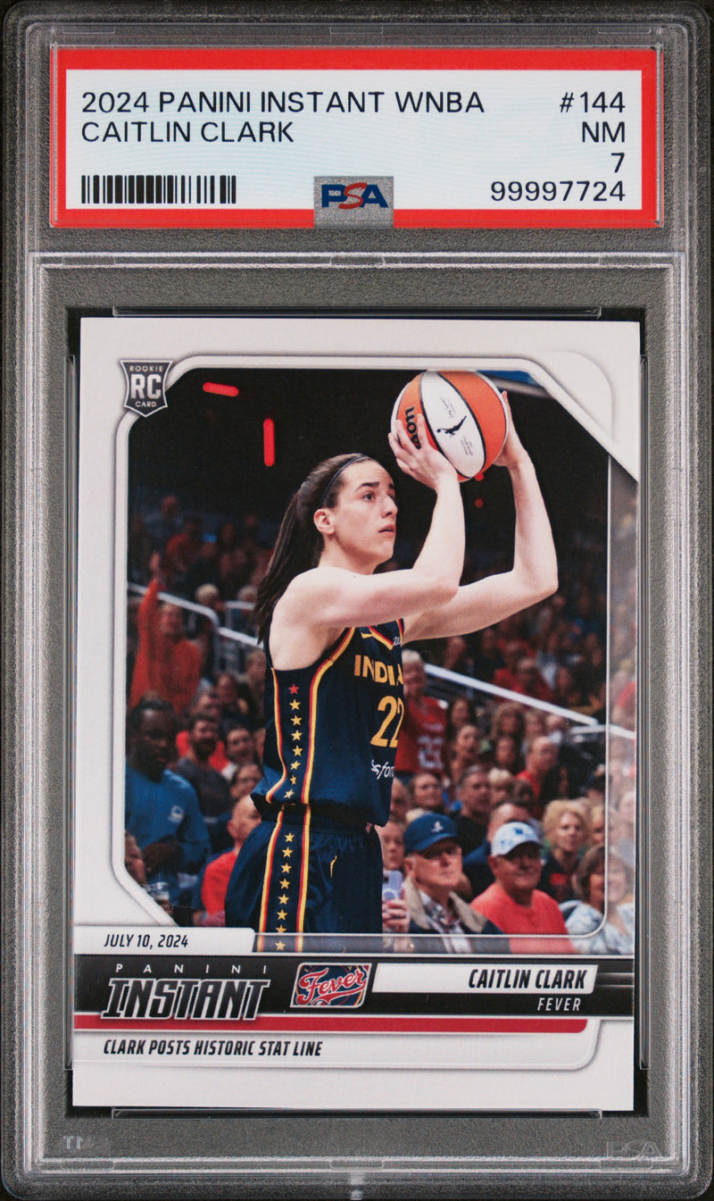 2024 Panini Instant WNBA Caitlin Clark #144 /14567 PSA 7