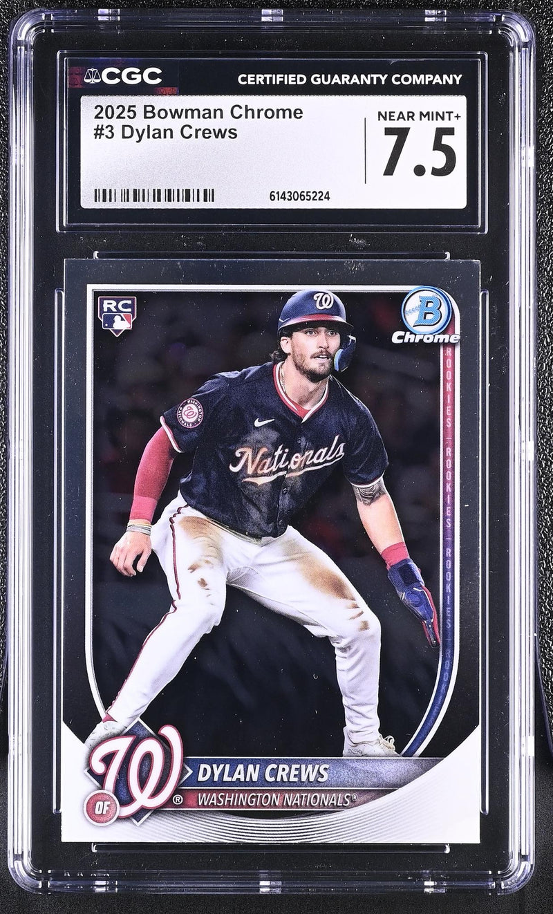 2025 Bowman Chrome #3 Dylan Crews CGC 7.5