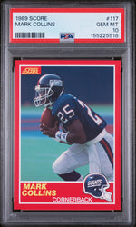 1989 Score Mark Collins #117 PSA 10