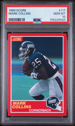 1989 Score Mark Collins #117 PSA 10