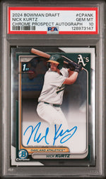 2024 Bowman Draft Chrome Prospect Autograph Nick Kurtz #CPA-NK PSA 10