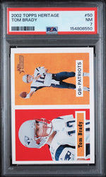 2002 Topps Heritage Tom Brady #50 PSA 7