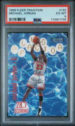 1998 Fleer Tradition Plus Factor Michael Jordan #142 PSA 6
