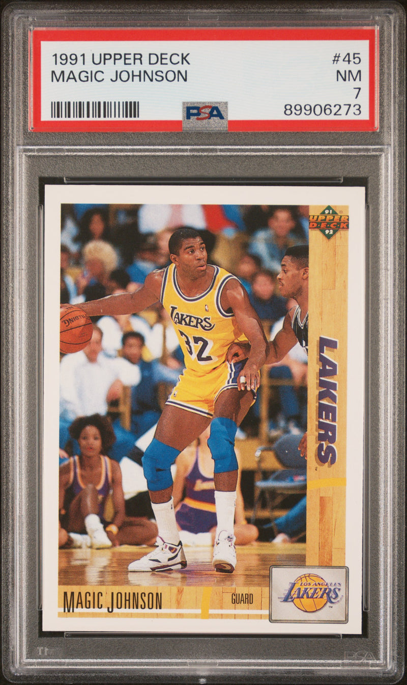 1991 Upper Deck Magic Johnson #45 PSA 7