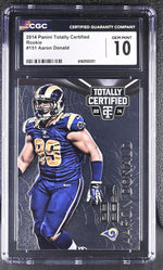 2014 Panini Totally Certified Aaron Donald #151 Rookie CGC 10