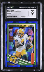 2025 Score #248 Christian Watson Cubic /125 CGC 9
