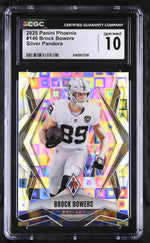 2025 Panini Phoenix #146 Brock Bowers Silver Pandora CGC 10