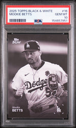 2025 Topps Black and White Mookie Betts #16 PSA 10