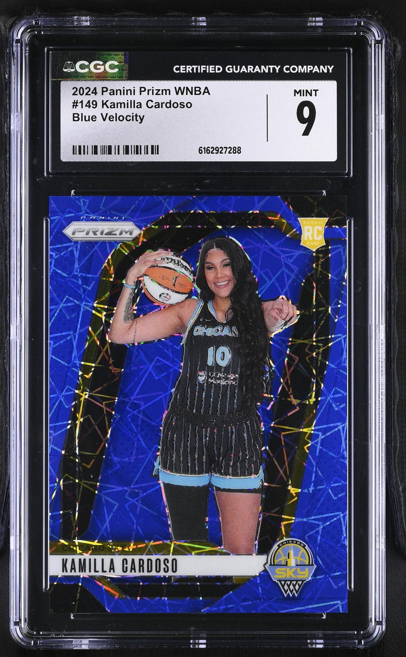 2024 Prizm #149 Kamilla Cardoso Blue Velocity CGC 9