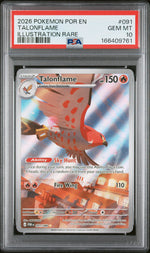 2026 Pokemon Mega Evolution Perfect Order Illustration Rare Talonflame #091 PSA 10