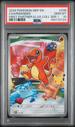 2026 Pokemon Black Star Promo Mega Evolution First Partner Illustration Collection Series 1 Charmander #038 PSA 10