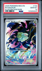 2025 Pokemon Mega Evolution Promo Illustration Rare Bulbasaur #133 PSA 10