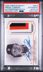 2020 Topps Dynasty Autographed Patch Miguel Cabrera #MC8 /10 PSA 0