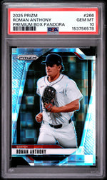 2025 Panini Prizm Premium Box Pandora Roman Anthony #266 PSA 10