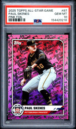 2025 Topps All-Star Game Pink Foil Paul Skenes #87 /250 PSA 10