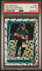2021 Panini Donruss Press Proof Hyper Trevor Lawrence #251 PSA 10