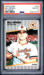 1989 Fleer FF Error Bill Ripken #616 PSA 8