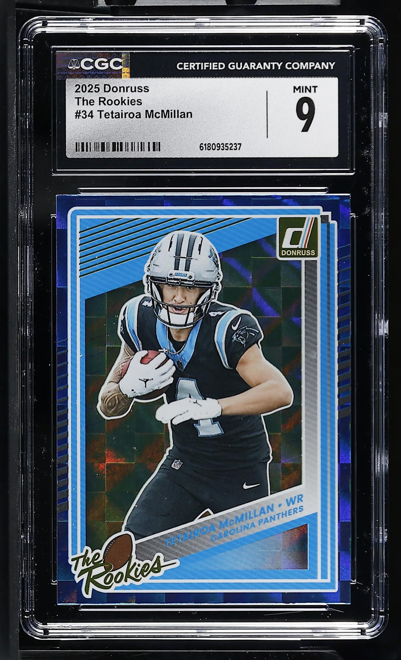 2025 Donruss #34 Tetairoa McMillan The Rookies CGC 9