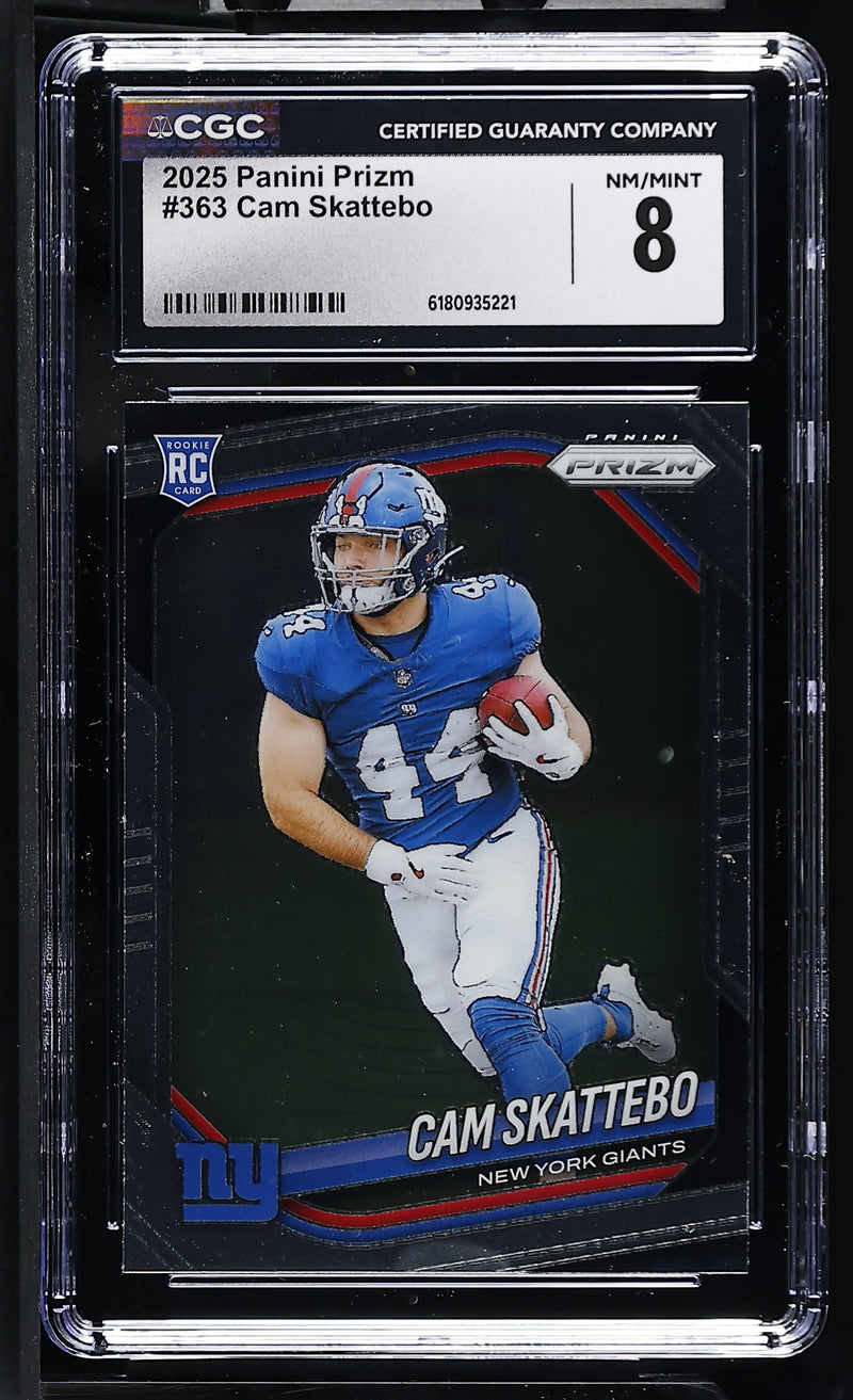 2025 Prizm #363 Cam Skattebo CGC 8