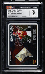2024 Zenith #19 Jayden Daniels State of the Art CGC 9