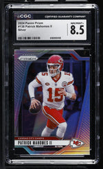 2024 Prizm #138 Patrick Mahomes II Silver CGC 8.5