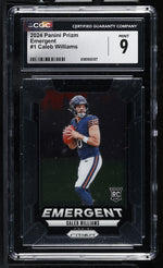 2024 Prizm #1 Caleb Williams Emergent CGC 9