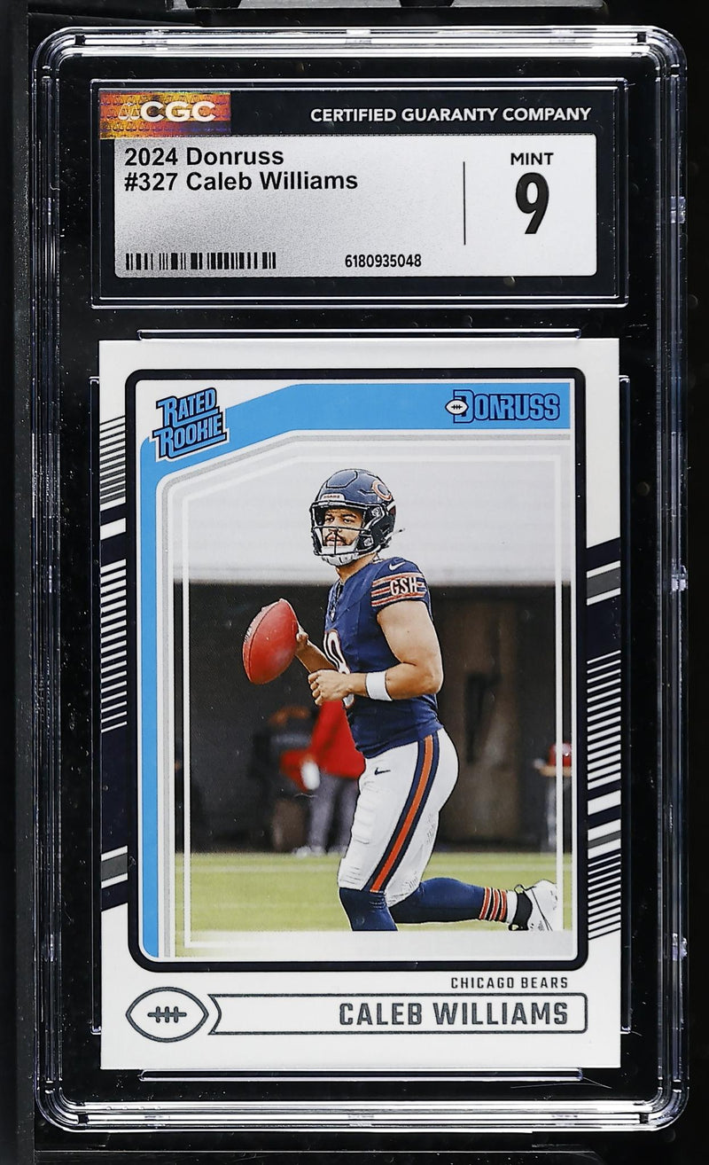2024 Donruss #327 Caleb Williams Rated Rookie CGC 9
