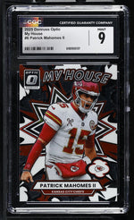2025 Donruss Optic #6 Patrick Mahomes II My House CGC 9